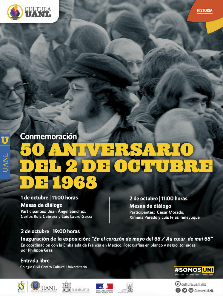 Conmemora UANL 50 años de los movimientos estudiantiles del ’68