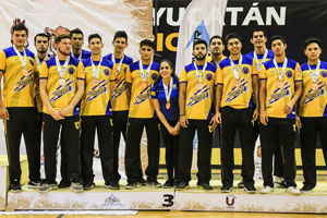 Tercer lugar para Tigres en Voleibol de Sala Varonil en la Universiada Nacional 2019