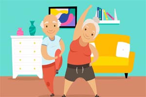¿Cómo puede activarse físicamente el adulto mayor desde casa?