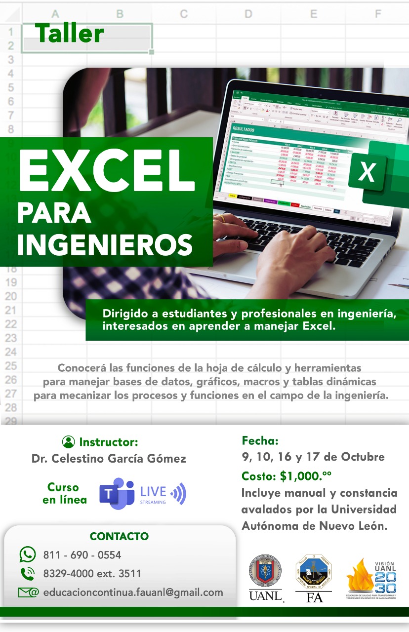 Excel Para Ingenieros - Universidad Autónoma De Nuevo León